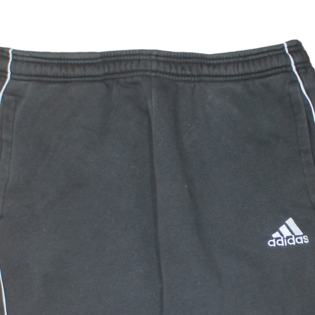 Adidas Men's Black Joggers L Regular Fit Elastic Waist Tapered