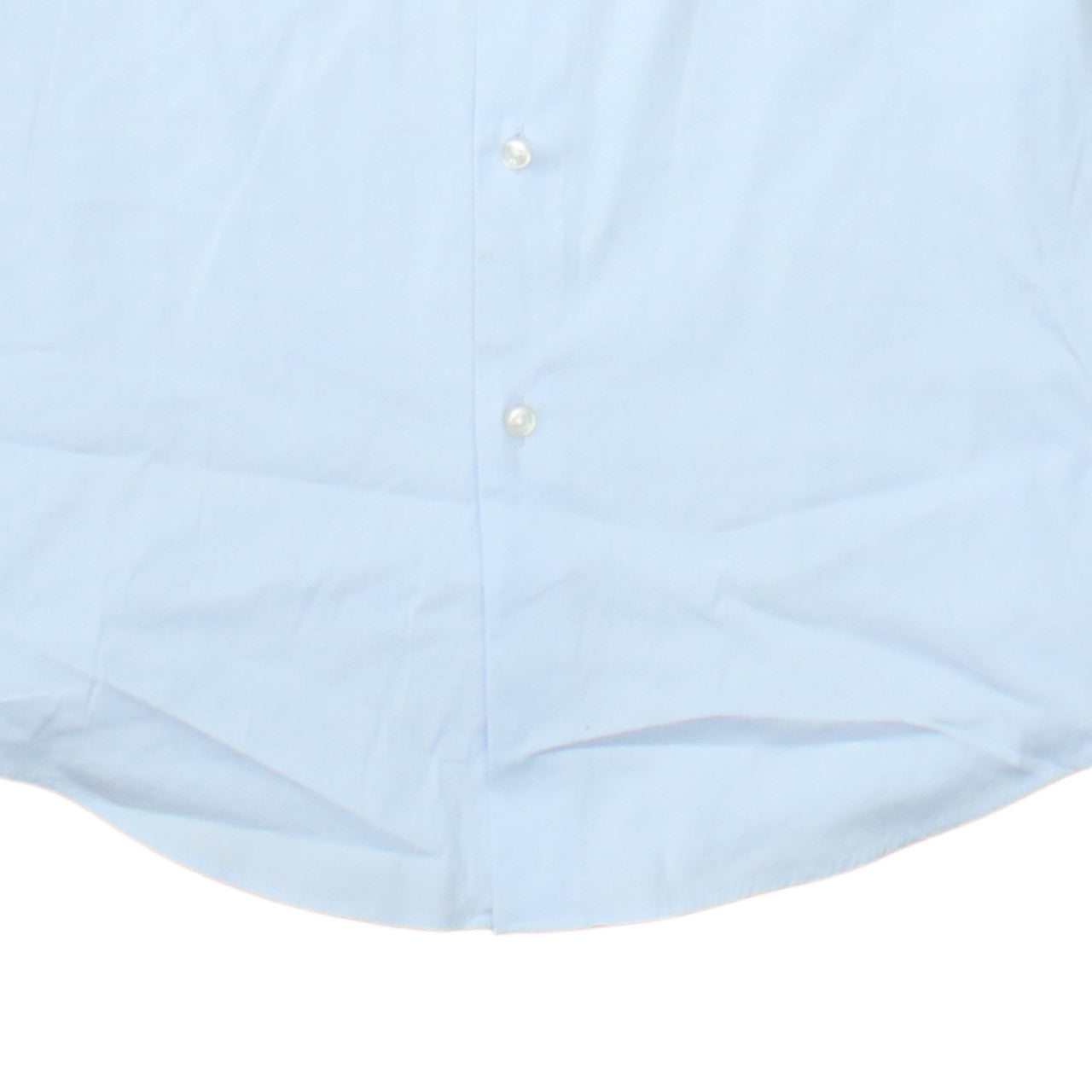 Hugo Boss Mens Blue Extra Slim Fit Stretch Button-Up Shirt 15.5in