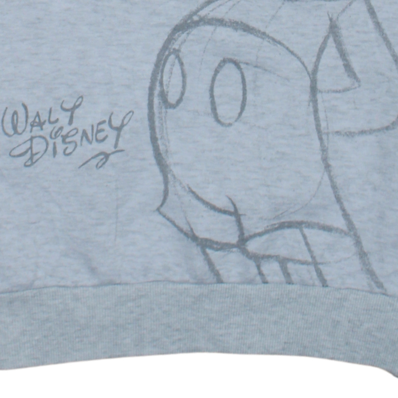 Disney Women Grey Mickey Mouse Pullover Sweatshirt Size 2XS
