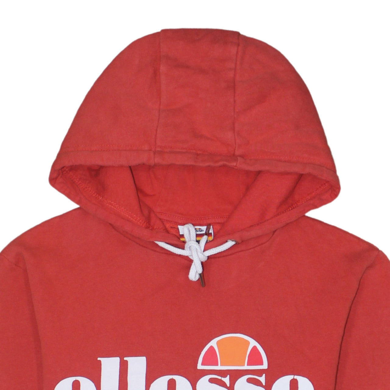 Ellesse Men's Red Pullover Hoodie Medium Logo Sportswear