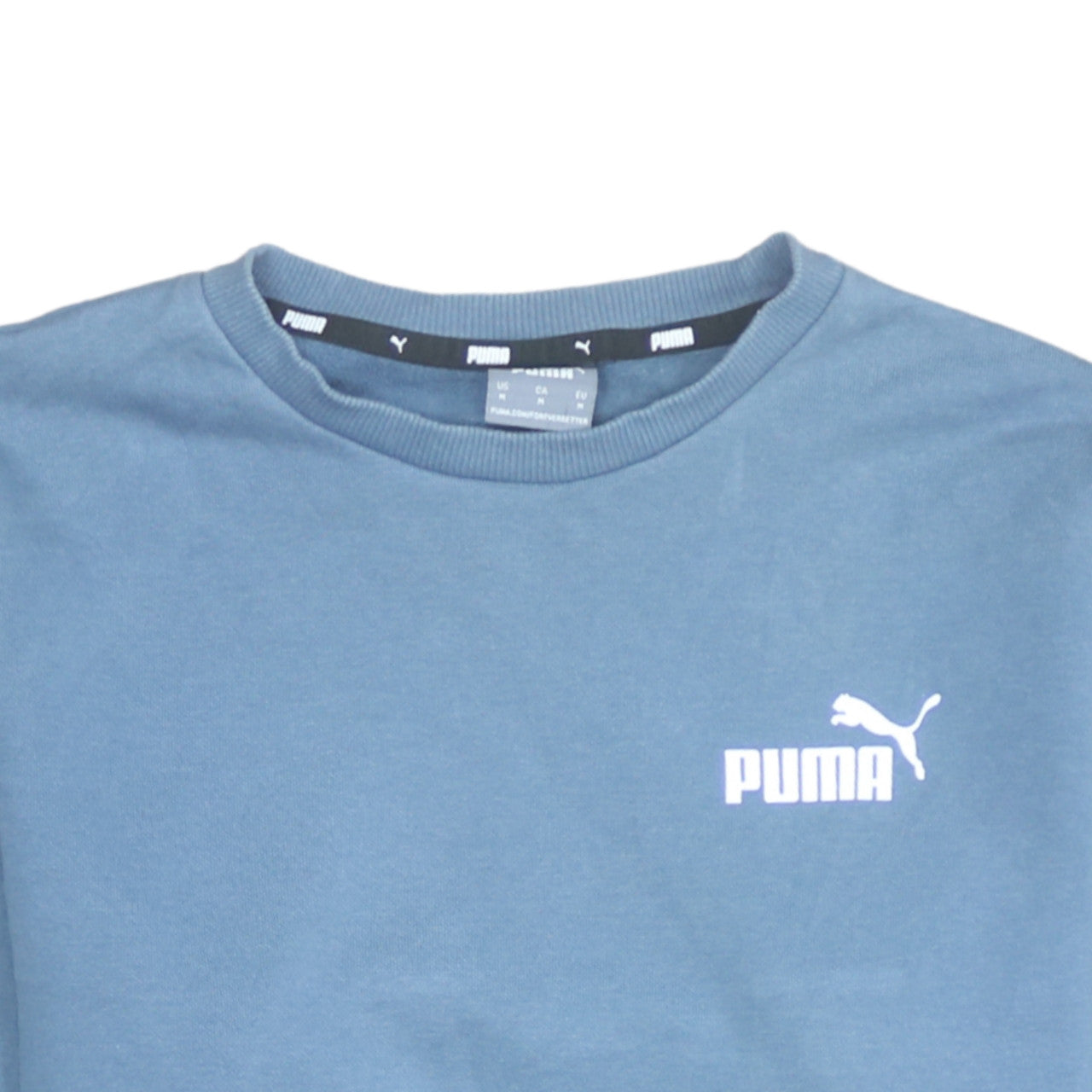 Puma Men's Blue Crew Neck Pullover Sweatshirt Size M