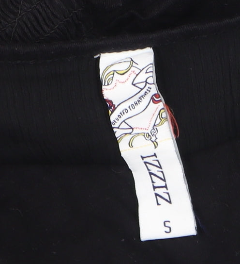 Zizzi Women's Black Cotton Shift Dress Size S Cold Shoulder Casual