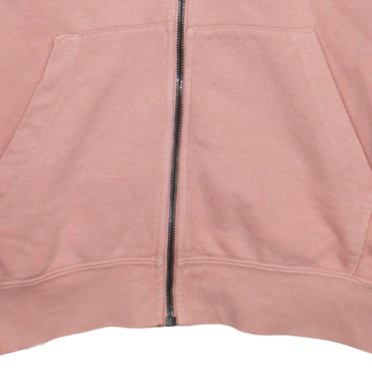Nike Womens Pink Full Zip Hoodie Size M 80% Cotton Casual Sweatshirt