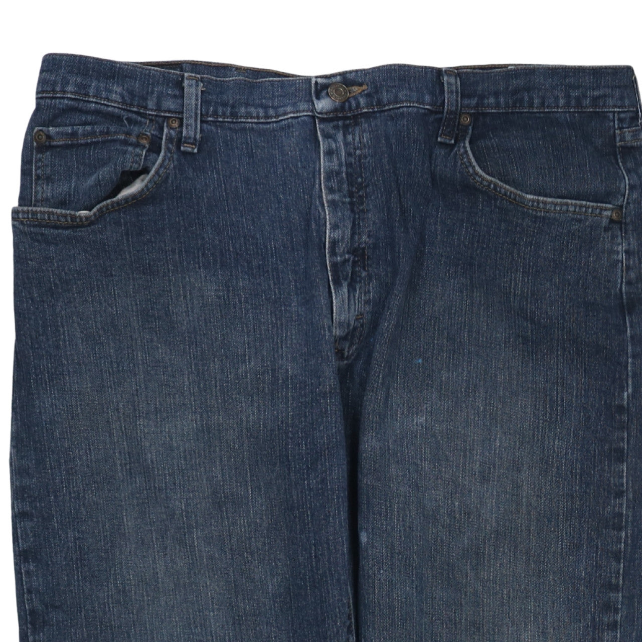 Wrangler Men's Blue Relaxed Fit Straight Leg Denim Jeans 36x30
