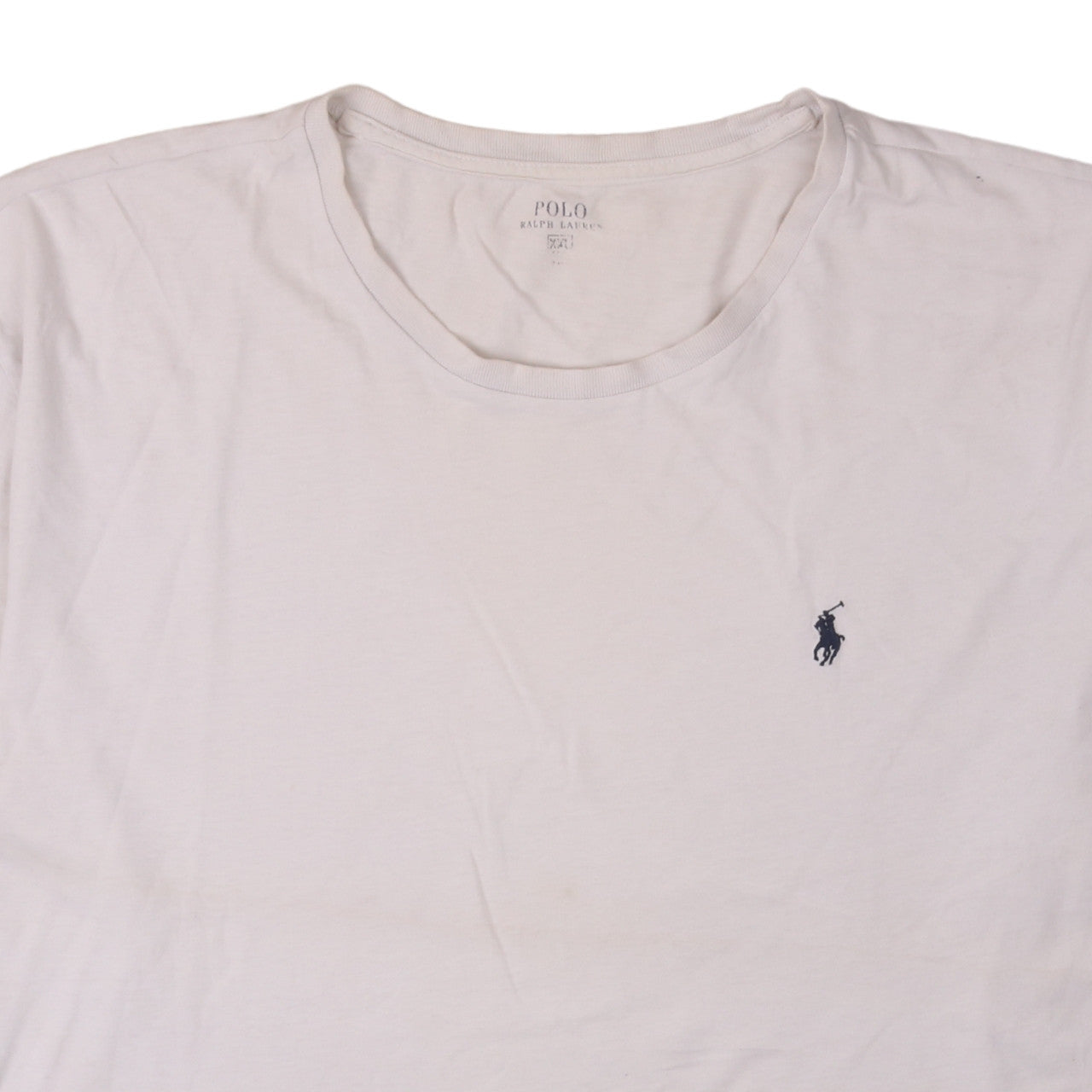 Polo Ralph Lauren Men's White Crew Neck Cotton T-Shirt XXL