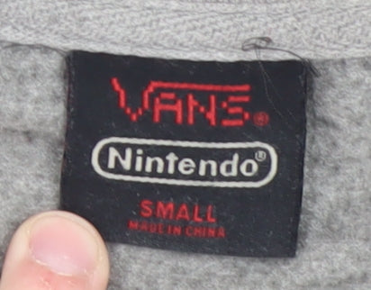 Vans Nintendo Grey Princess Peach Sweatshirt Women Small Crew Neck