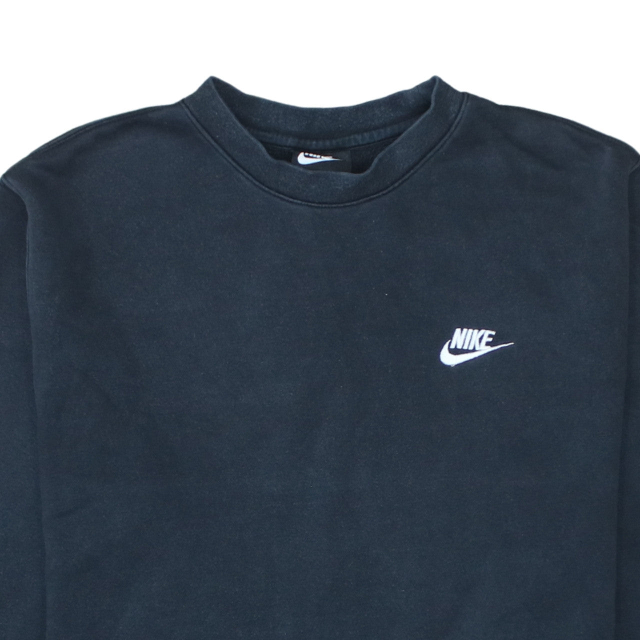 Nike Men's Black Crew Neck Fleece Sweatshirt Size M Regular Fit