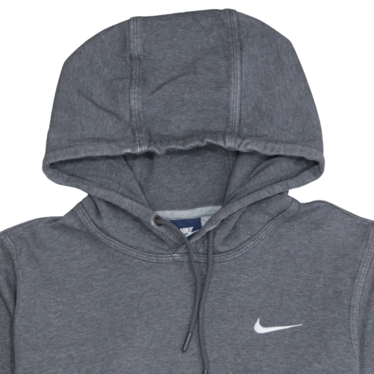 Nike Men's Grey Pullover Hoodie Small Logo Fleece Sweatshirt