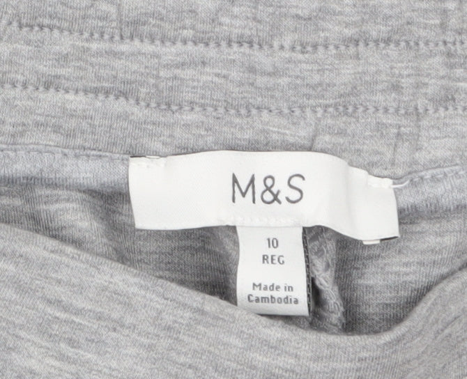 Marks and Spencer Women's Grey Size 10 Regular Sweatpants