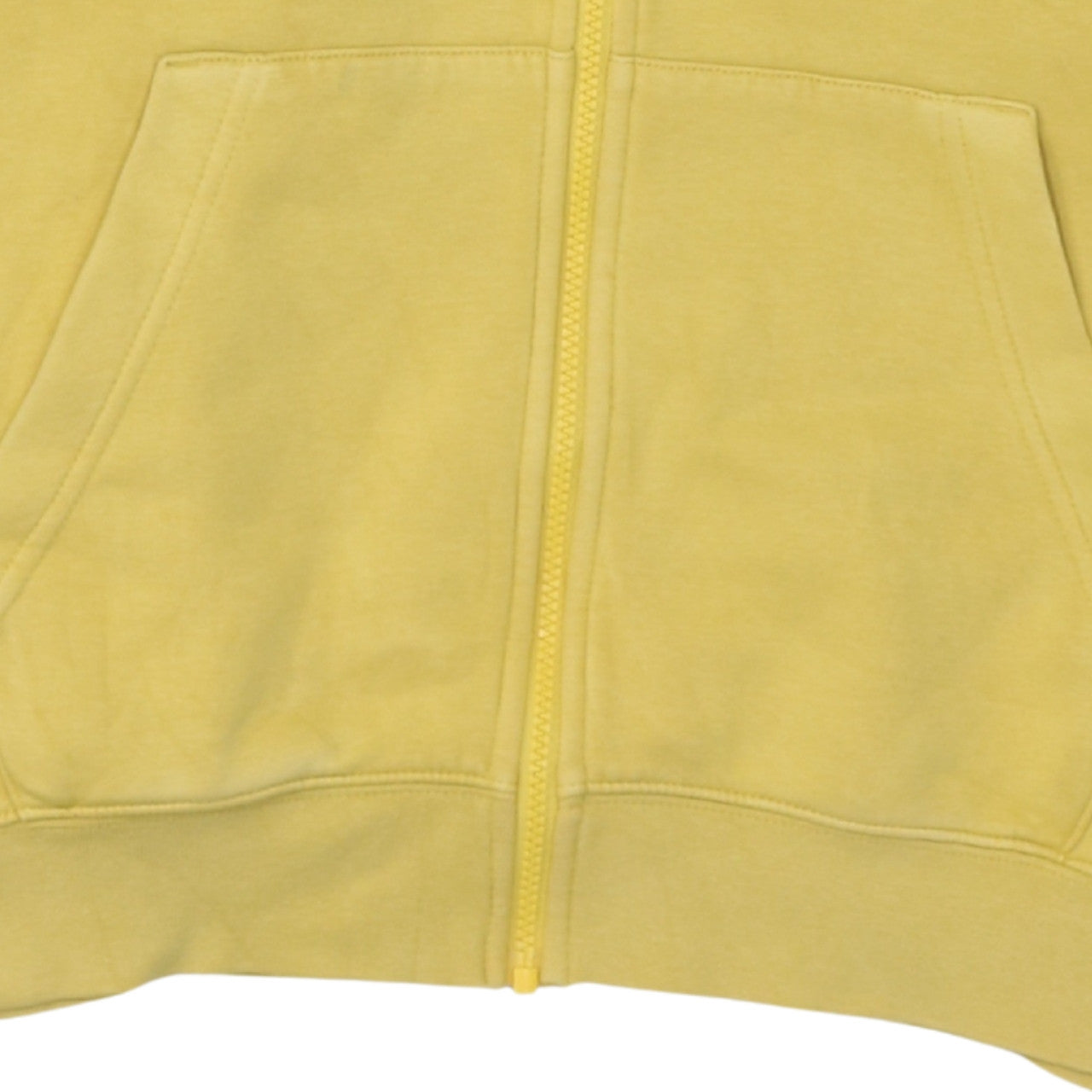 Nike Men's Yellow Full Zip Hoodie M Fleece Sportswear