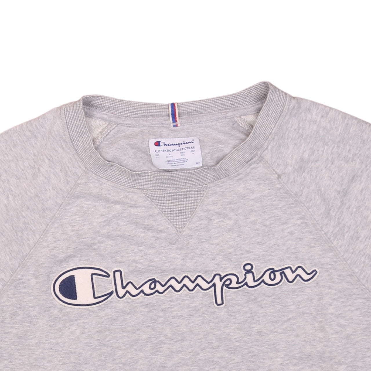 Champion Women's Grey 2XL Pullover Sweatshirt with Logo