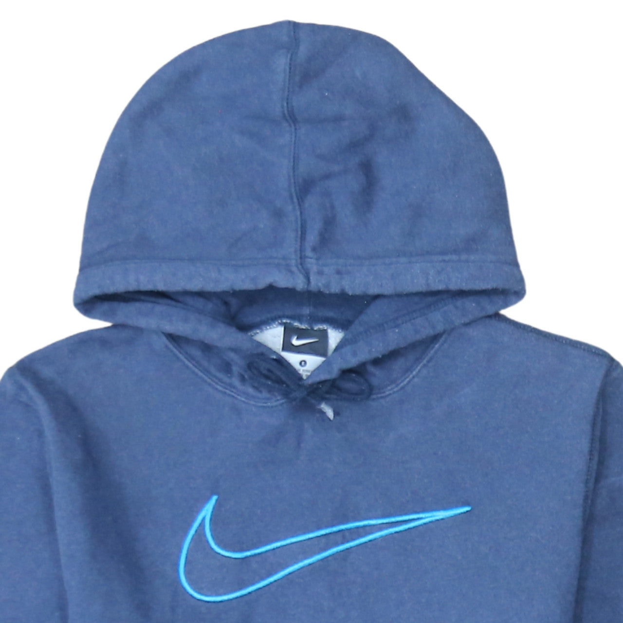 Nike Men's Blue Small Pullover Hoodie with Logo Graphic