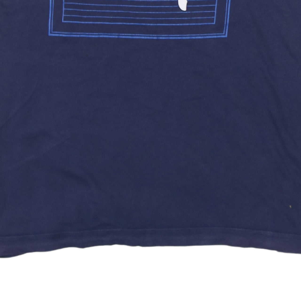 Puma Men's Blue Graphic Print Crew Neck Cotton T-Shirt Size M