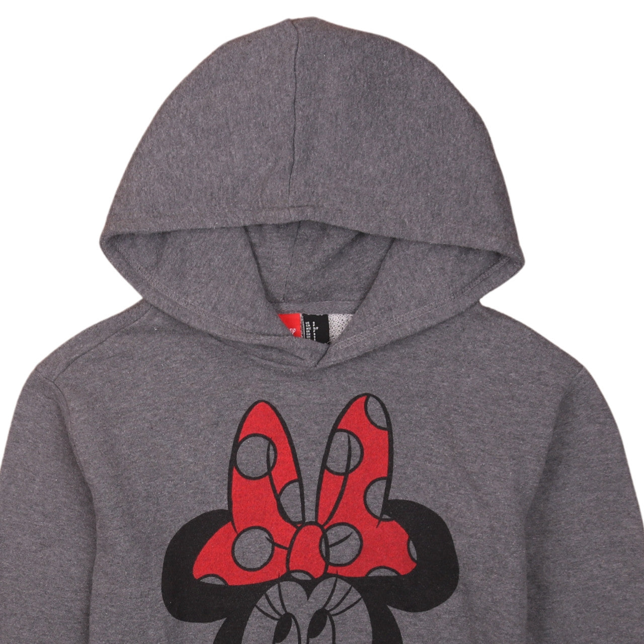 Disney Womens Grey Minnie Mouse Pullover Hoodie Size S