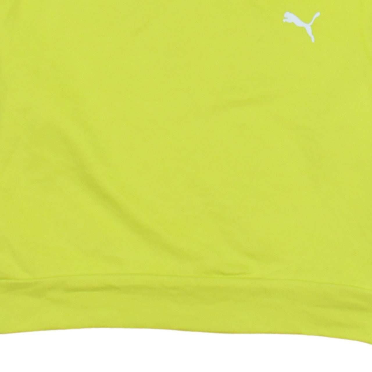 Puma Womens Yellow Crew Neck Pullover Sweatshirt XS