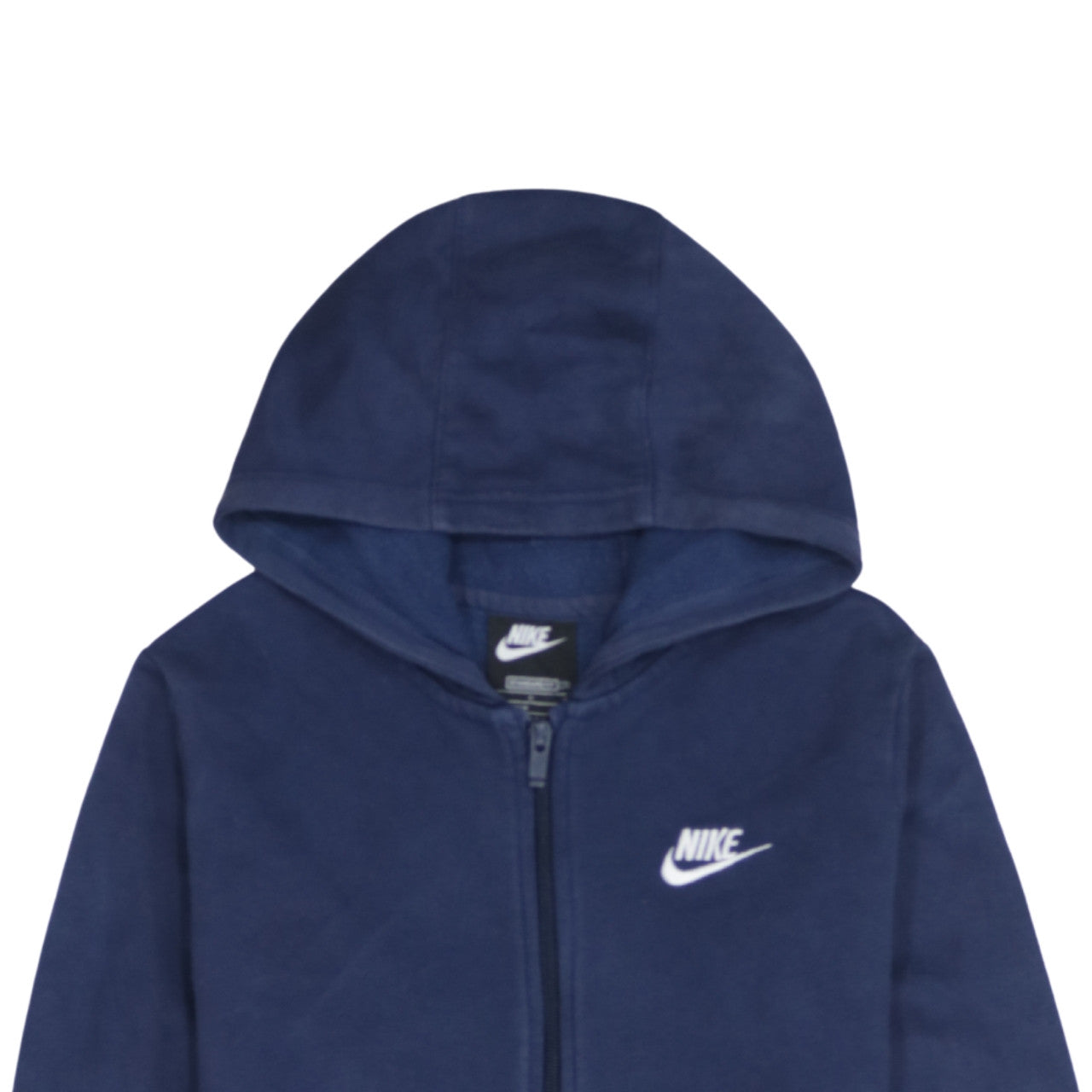 Nike Boys Blue Full Zip Hoodie L 147-158cm Logo Lightweight Casual