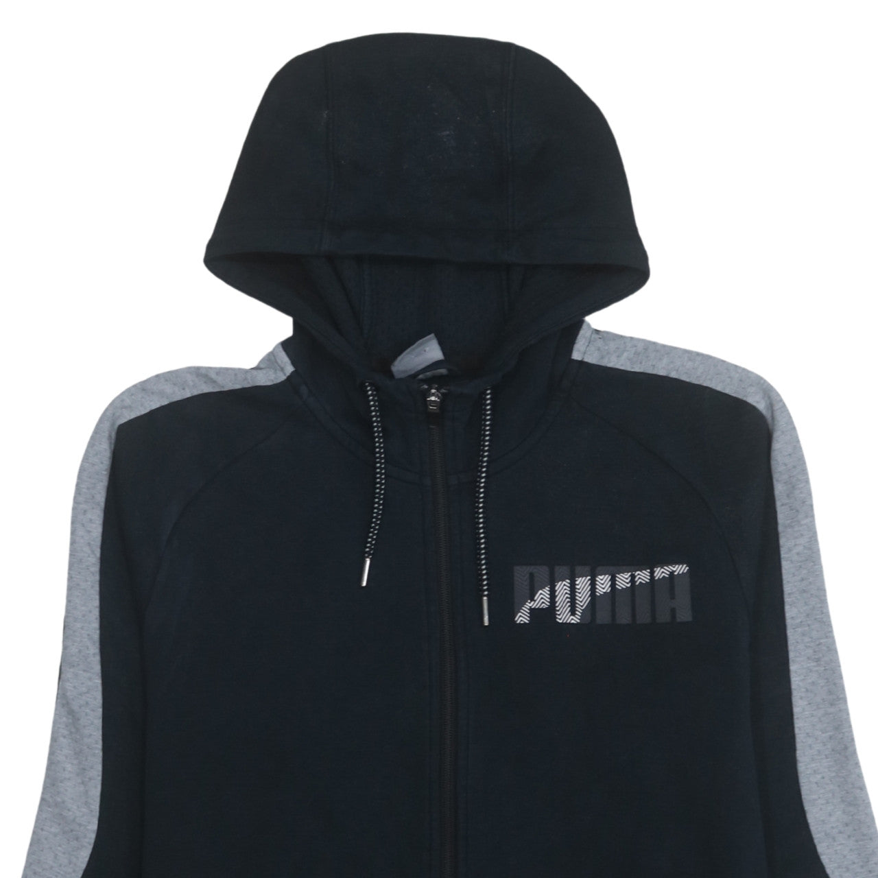 Puma Men’s Black Full Zip Hoodie M Sports Fleece Sweatshirt