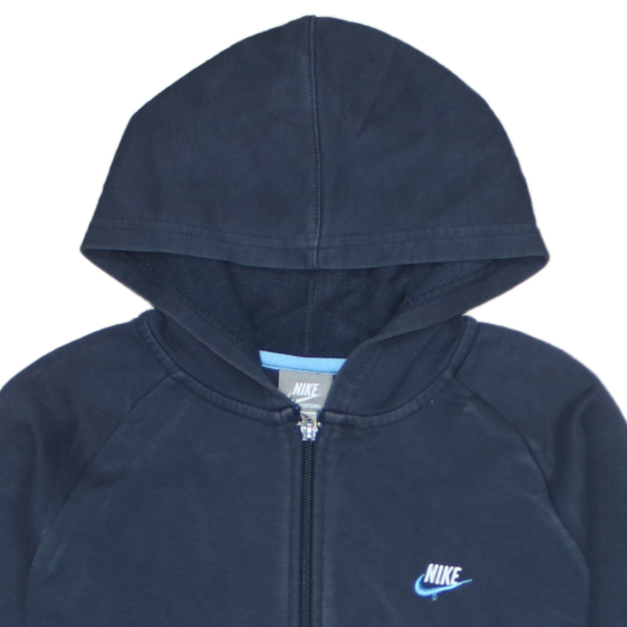 Nike Boys Navy Blue Full Zip Hoodie Size 10-12 Years Sportswear Logo
