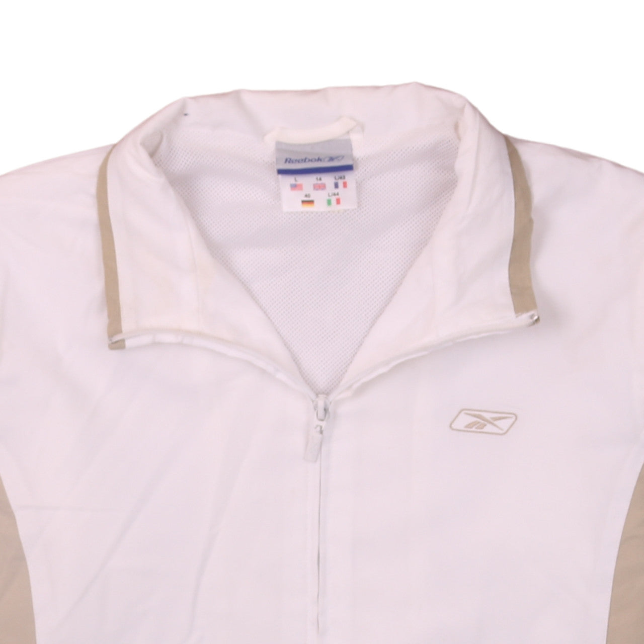 Reebok Women's White Size 14 Lightweight Windbreaker Jacket