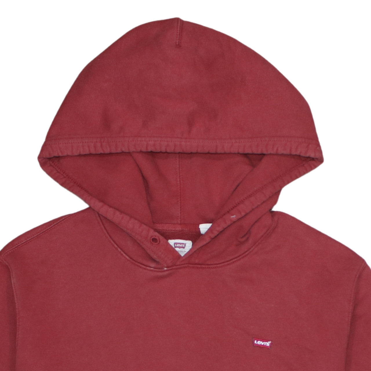 Levi's Men's Red Pullover Hoodie Size L Regular Fit Sweatshirt