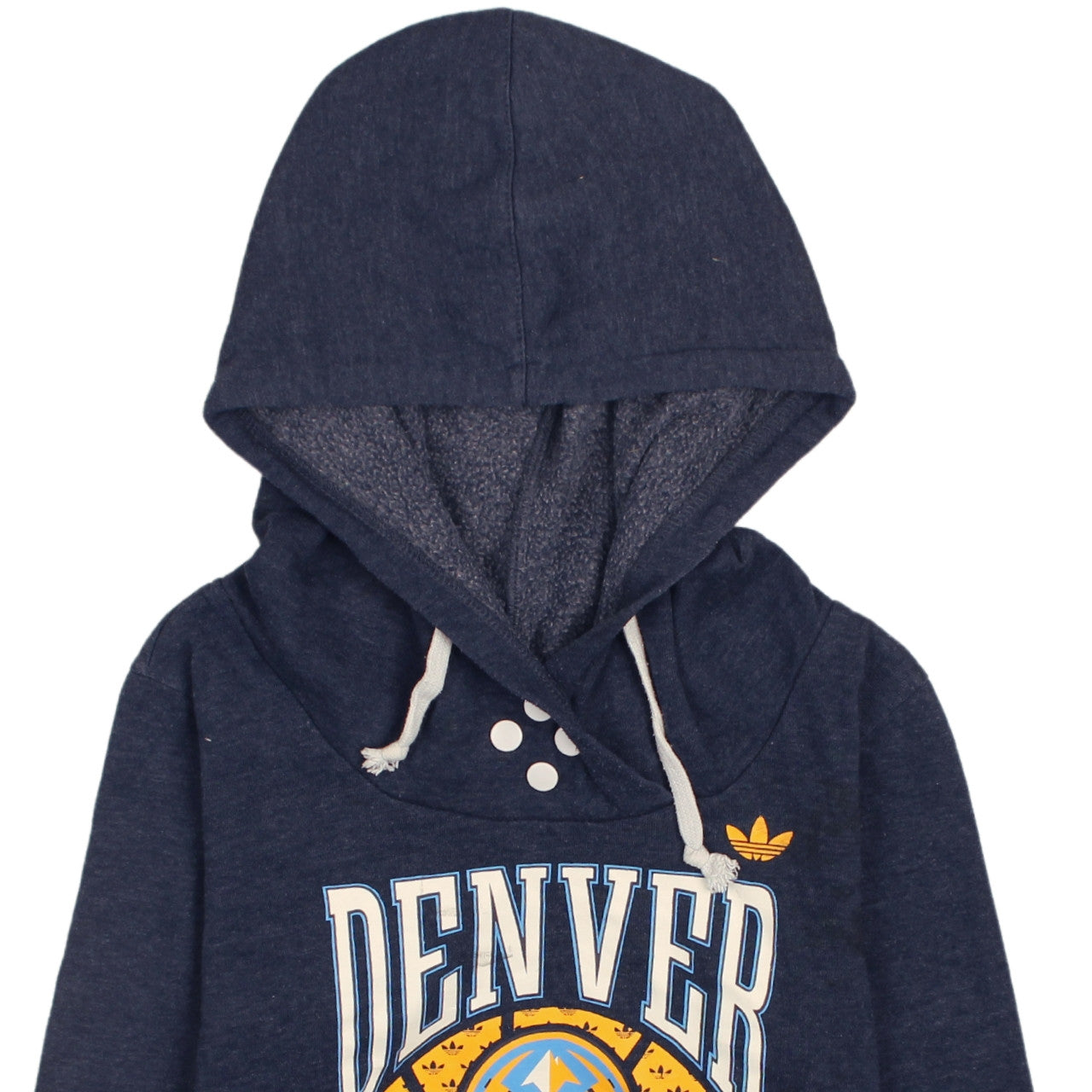 Adidas Women Navy Blue Denver Nuggets Hoodie Size S Pullover