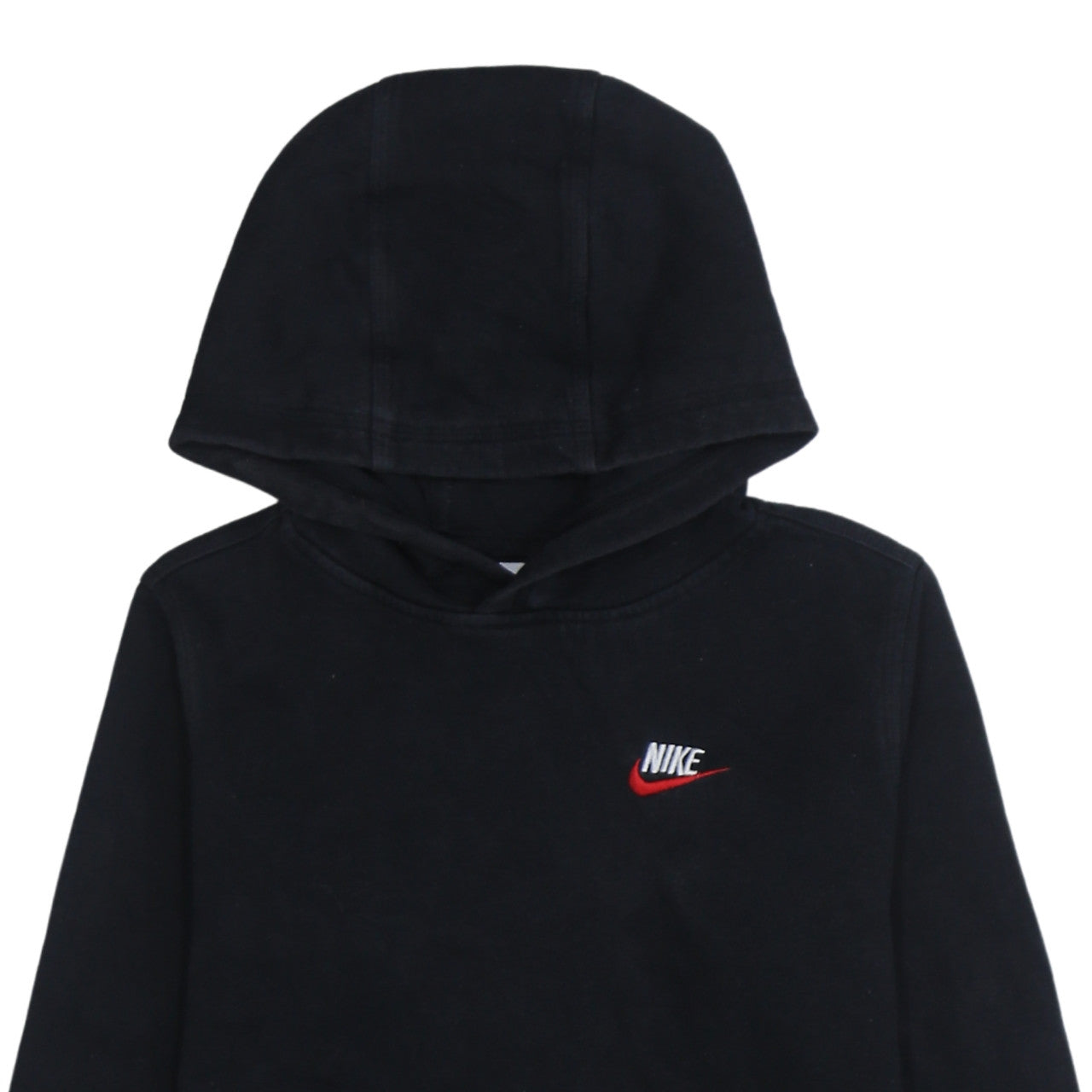 Nike Boys Black XL Pullover Hoodie Sweatshirt Fleece Lined Casual