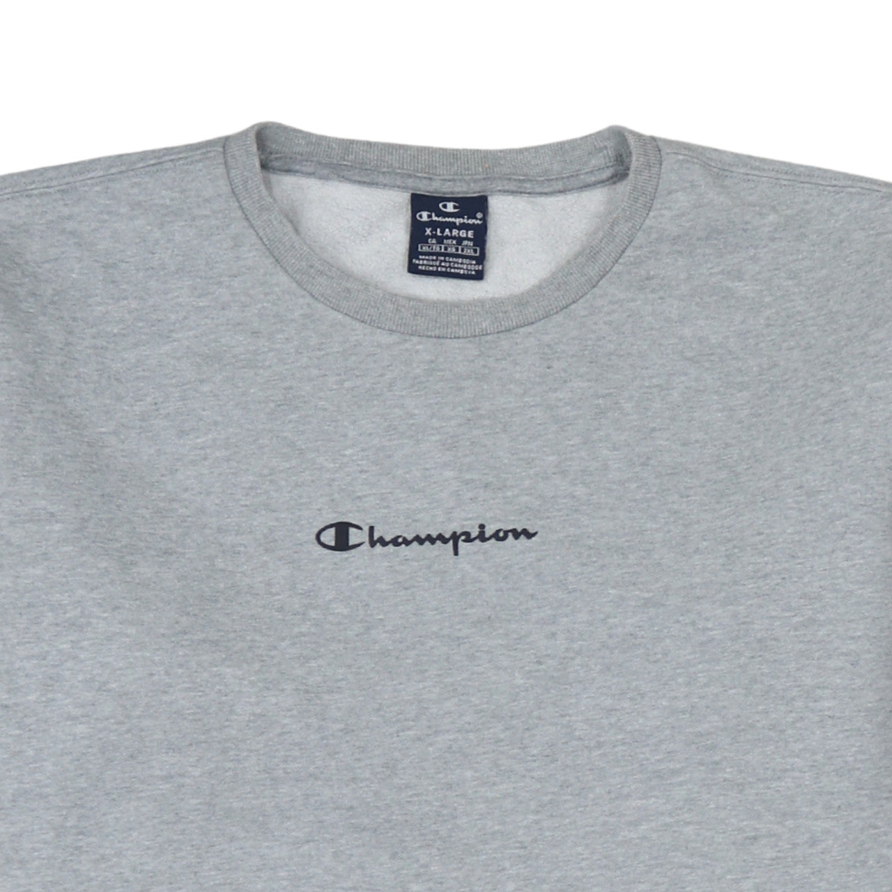 Champion Men's Grey XL Classic Crew Neck Sweatshirt