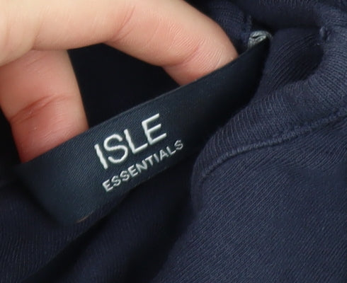 Isle Essentials Girls Blue 15-16 Years Embroidered Robin Long Sleeve Top