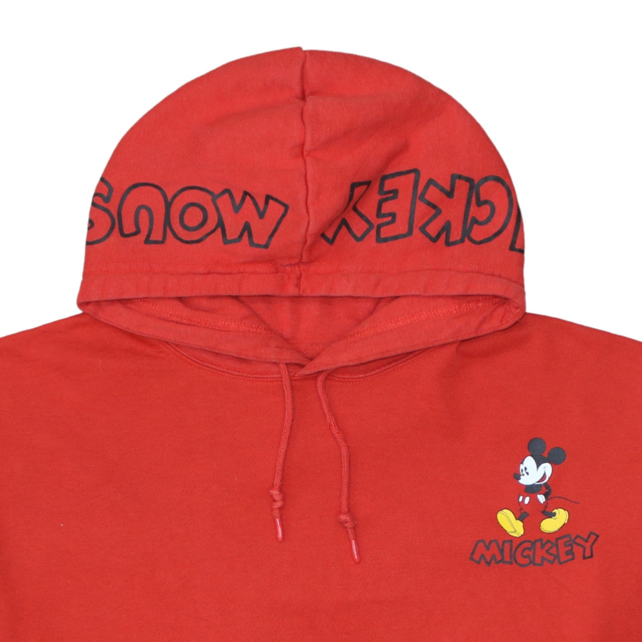 Disney Women's Red Mickey Mouse Pullover Hoodie Size 2XL