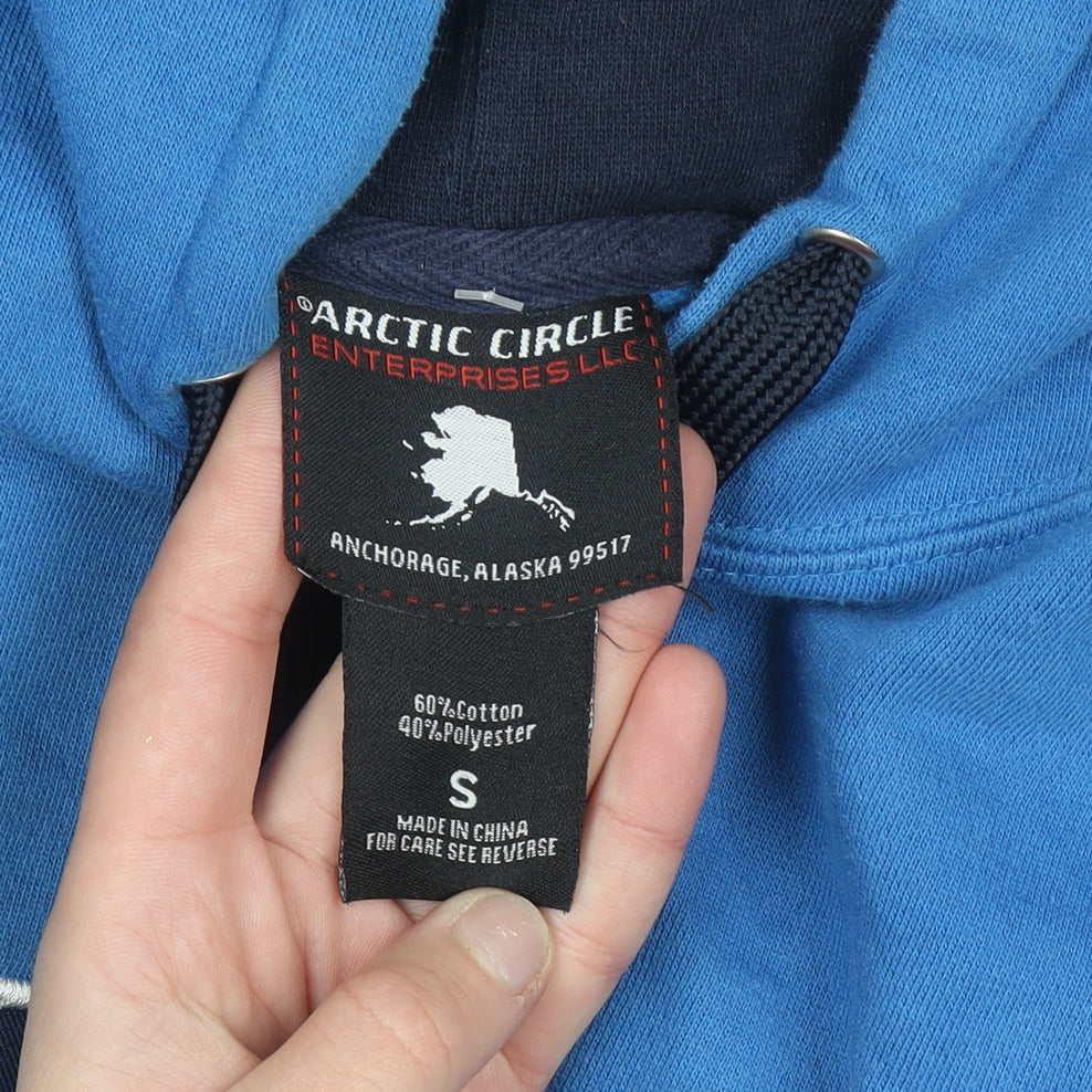 Arctic Circle Men's Blue Alaska Hoodie Pullover Size S