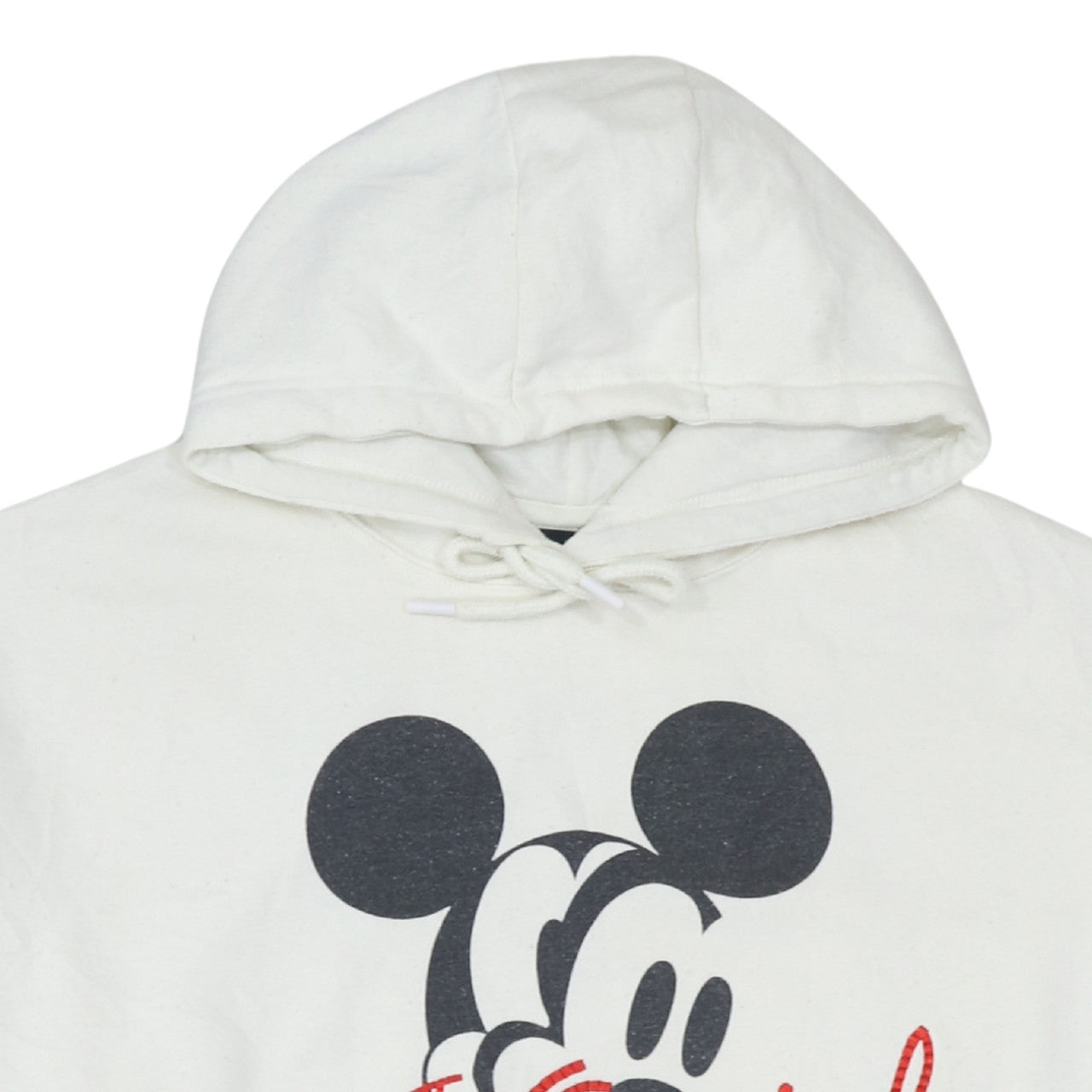 Disney Mickey Mouse Men's White Pullover Hoodie Size S