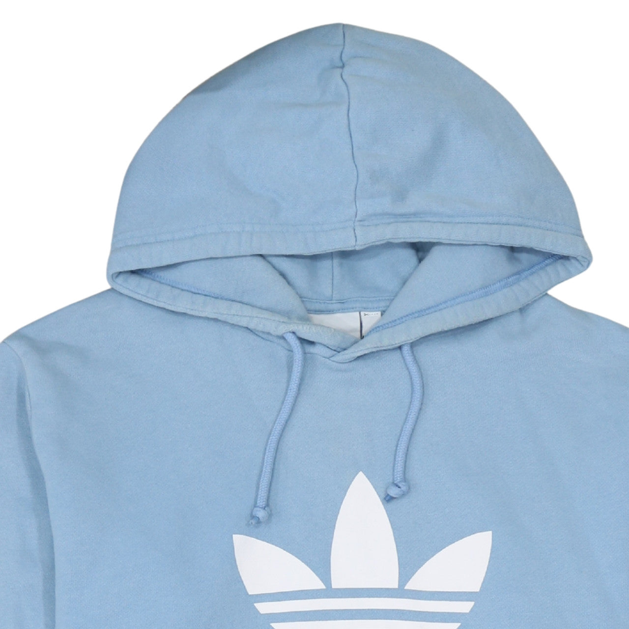 Adidas Men's Blue Pullover Hoodie Size L Sports Logo Sweatshirt