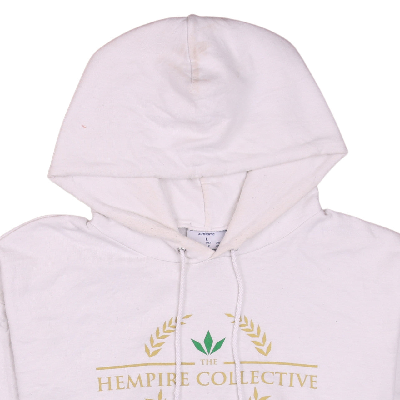 Under Armour Men's White ColdGear Pullover Hoodie Size L Loose Fit
