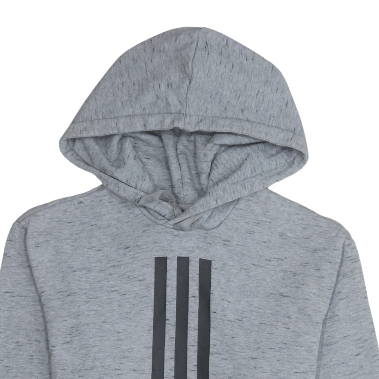 Adidas Men's Grey Pullover Hoodie Size S with Logo Design