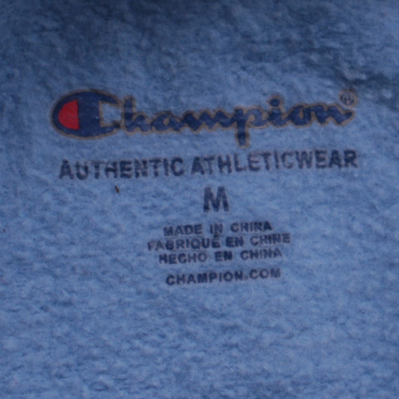 Champion Women’s Blue Pullover Hoodie Medium Logo Sweatshirt