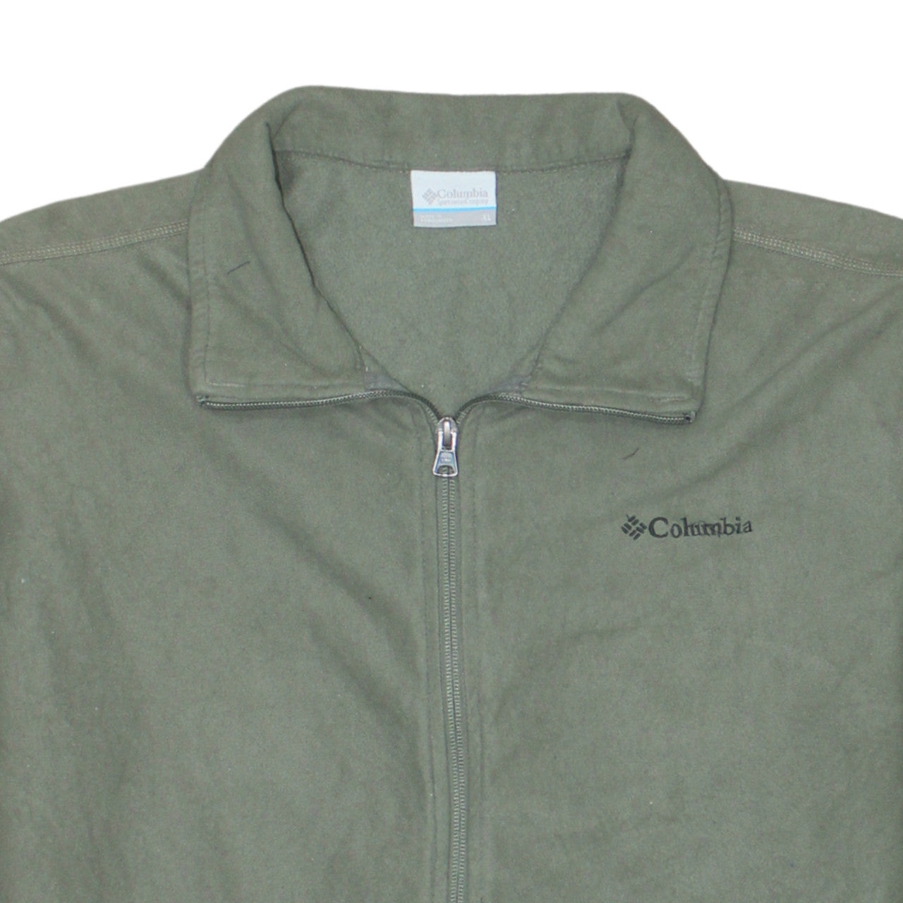 Columbia Men's Green XL Fleece Full Zip Outdoor Jacket
