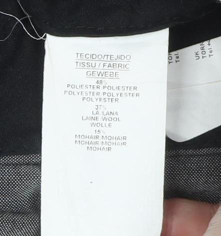 Torre Cerimonia Men's Grey Wool Blend Dress Pants Size 44S