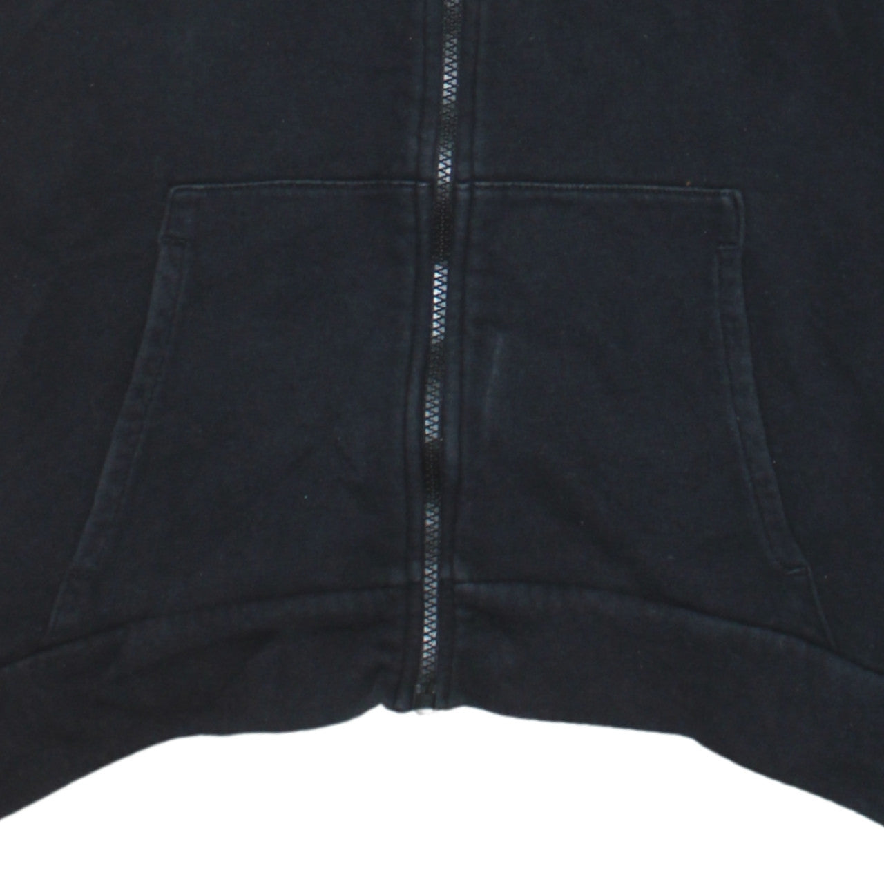 Nike Boys Black Full Zip Hoodie XL 156-166cm Cotton Blend Standard Fit