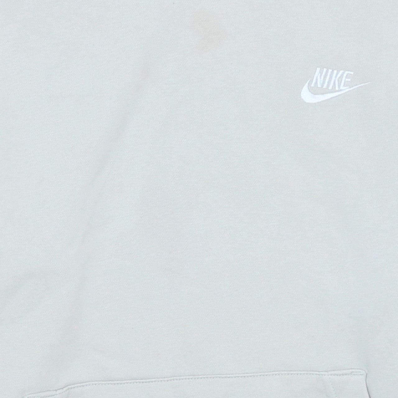 Nike Men's White Pullover Hoodie Small Regular Fit Fleece