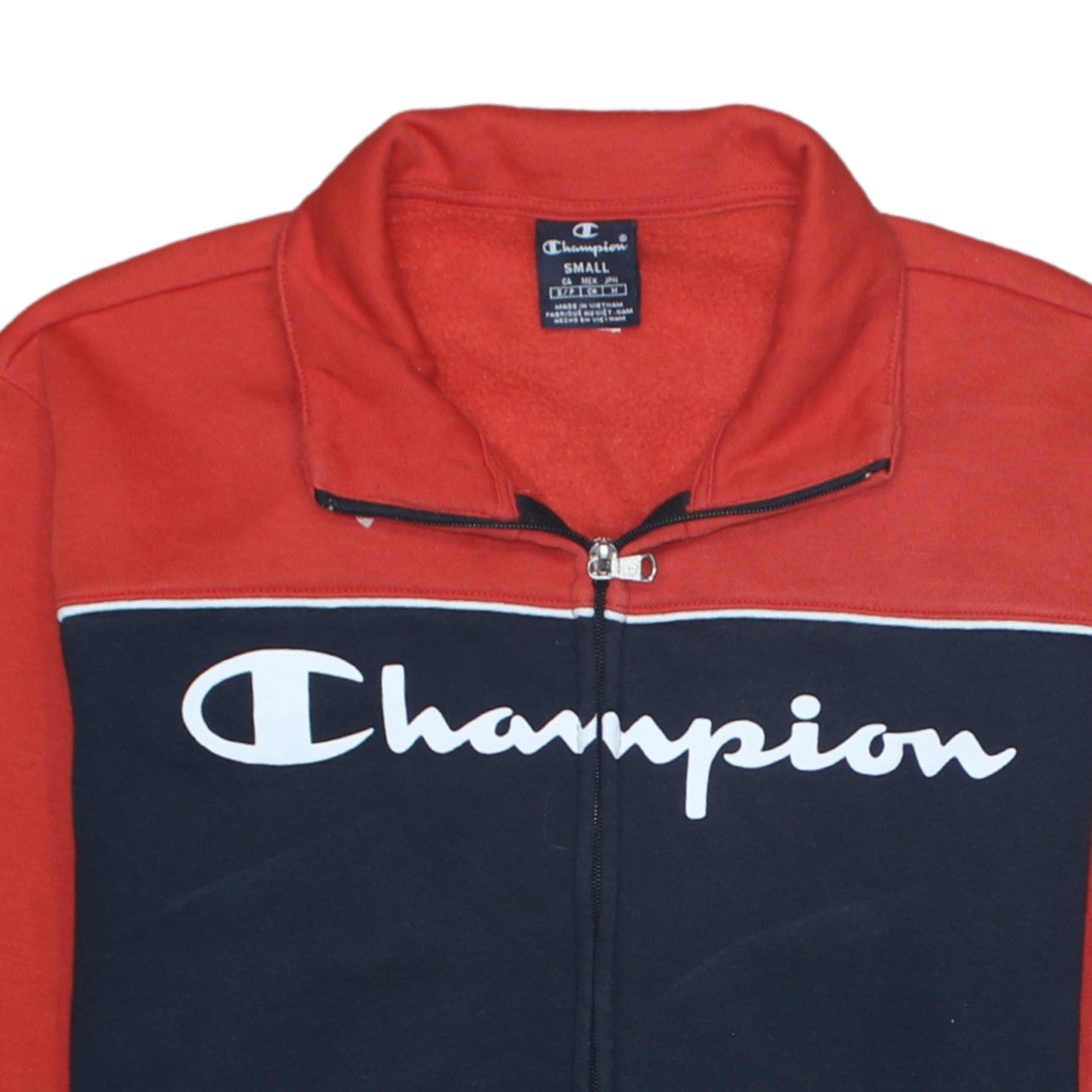 Champion Men's Multicoloured Full Zip Sweatshirt Small