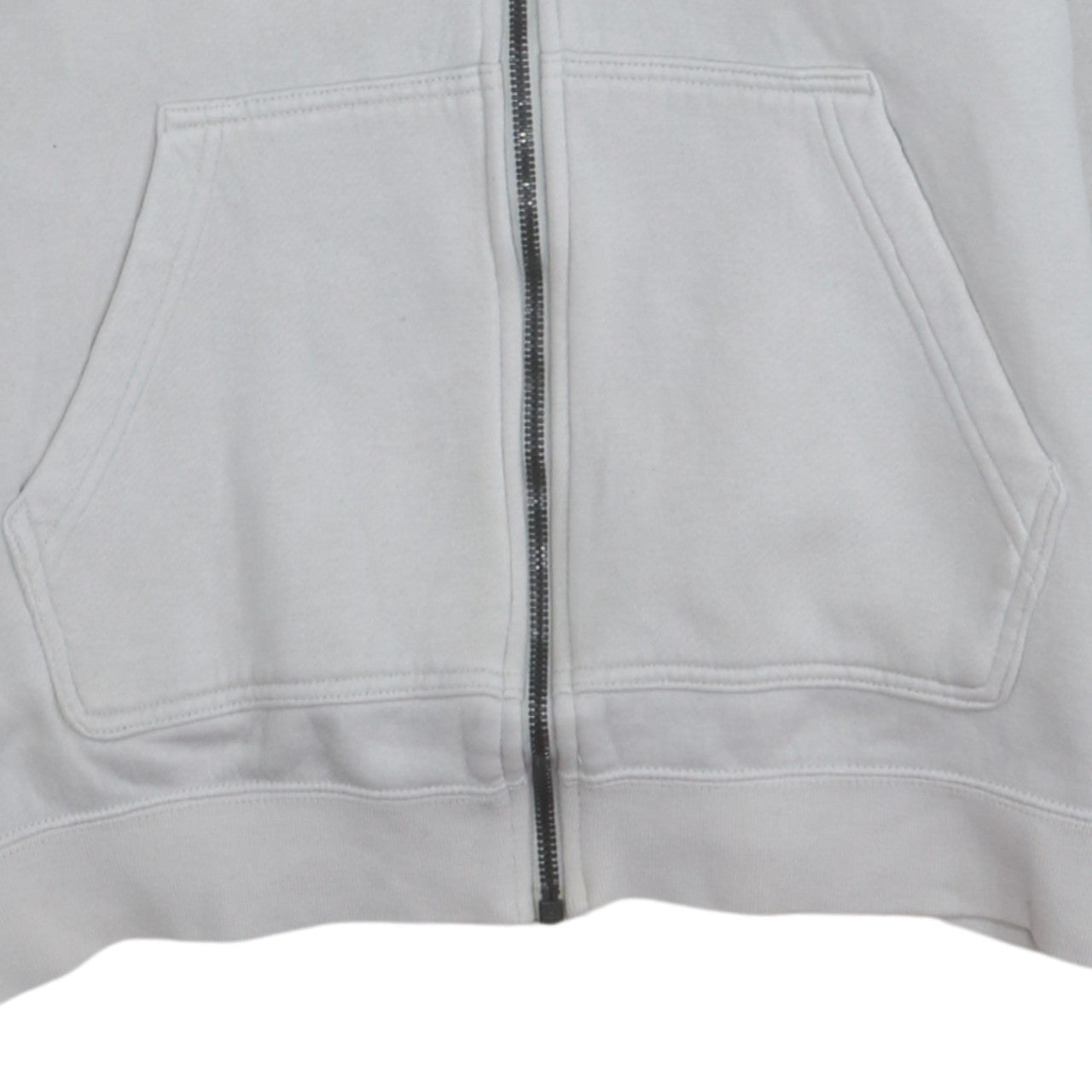 Nike Boys White Full Zip Hoodie Size S Cotton Blend Lined Sweatshirt