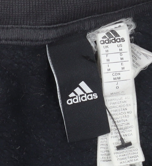 Adidas Men’s Black Crew Neck Pullover Sweatshirt Size M
