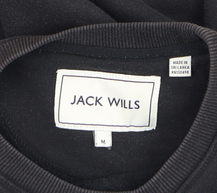 Jack Wills Men's Black M Pullover Crew Neck Sweatshirt
