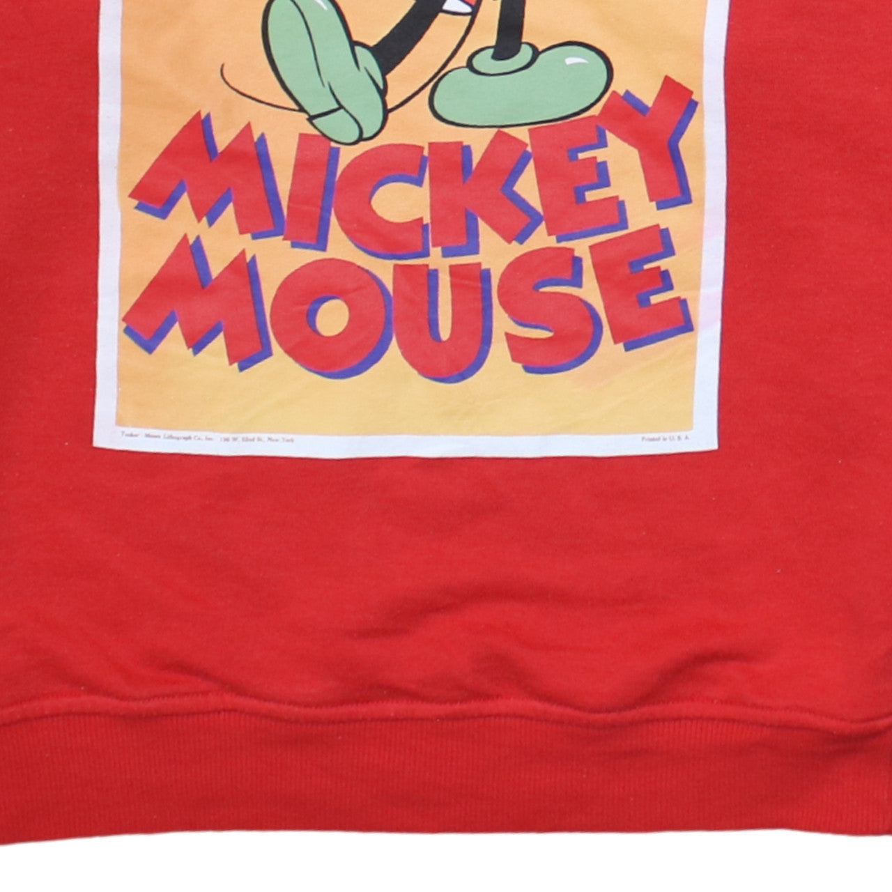 Primark Disney Women's Red Mickey Mouse Pullover Sweatshirt XS