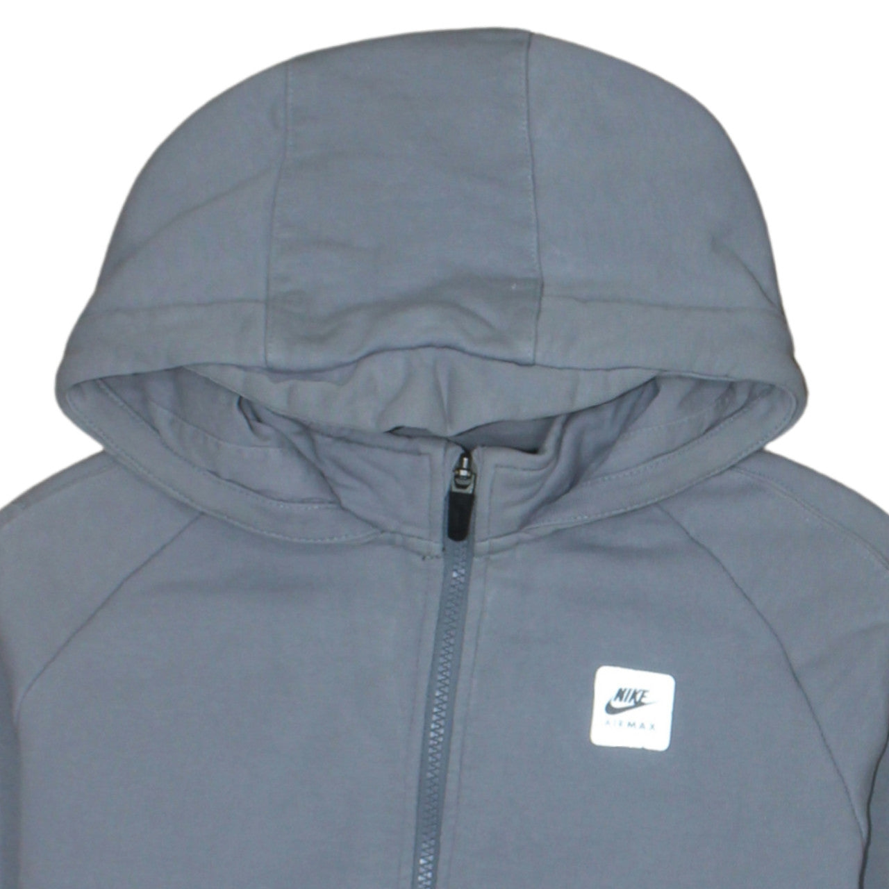 Nike Boys Grey Full Zip Hoodie Air Max 13-15 Years Hooded Sweatshirt