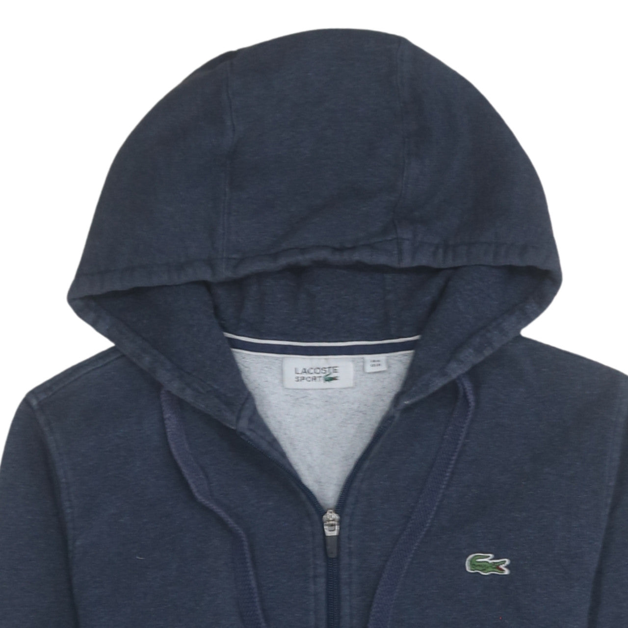 Lacoste Men Blue Full Zip Hoodie M Regular Fleece