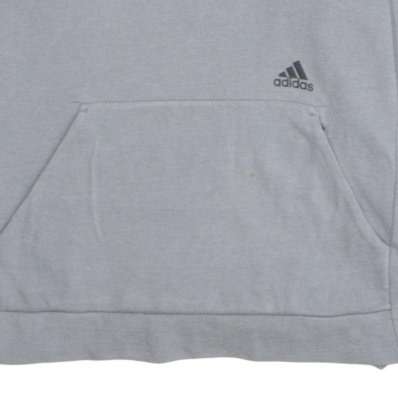 Adidas Men Grey Pullover Hoodie M Regular Fit Sportswear
