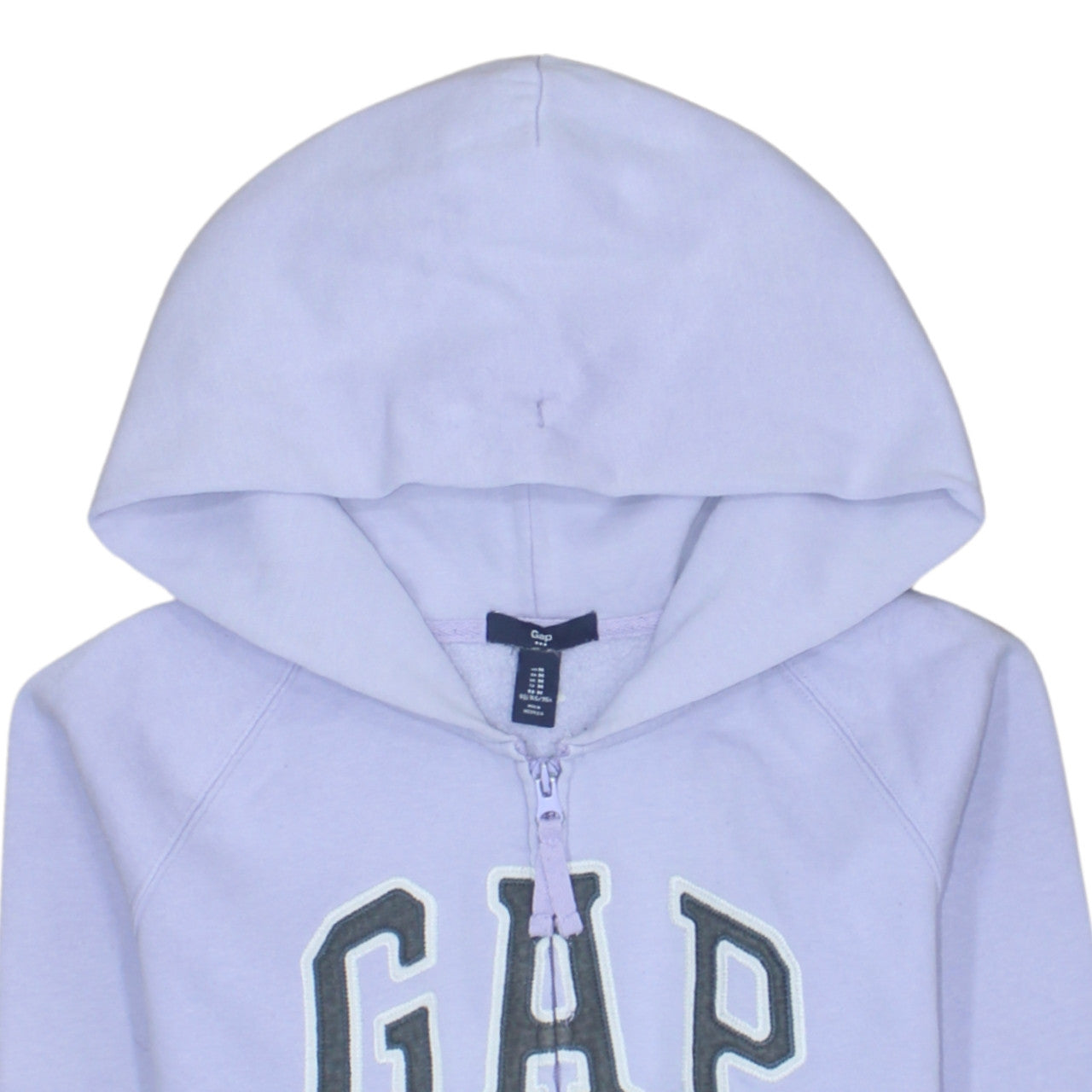 GAP Women Lilac Full Zip Hoodie M Size Hooded Sweatshirt