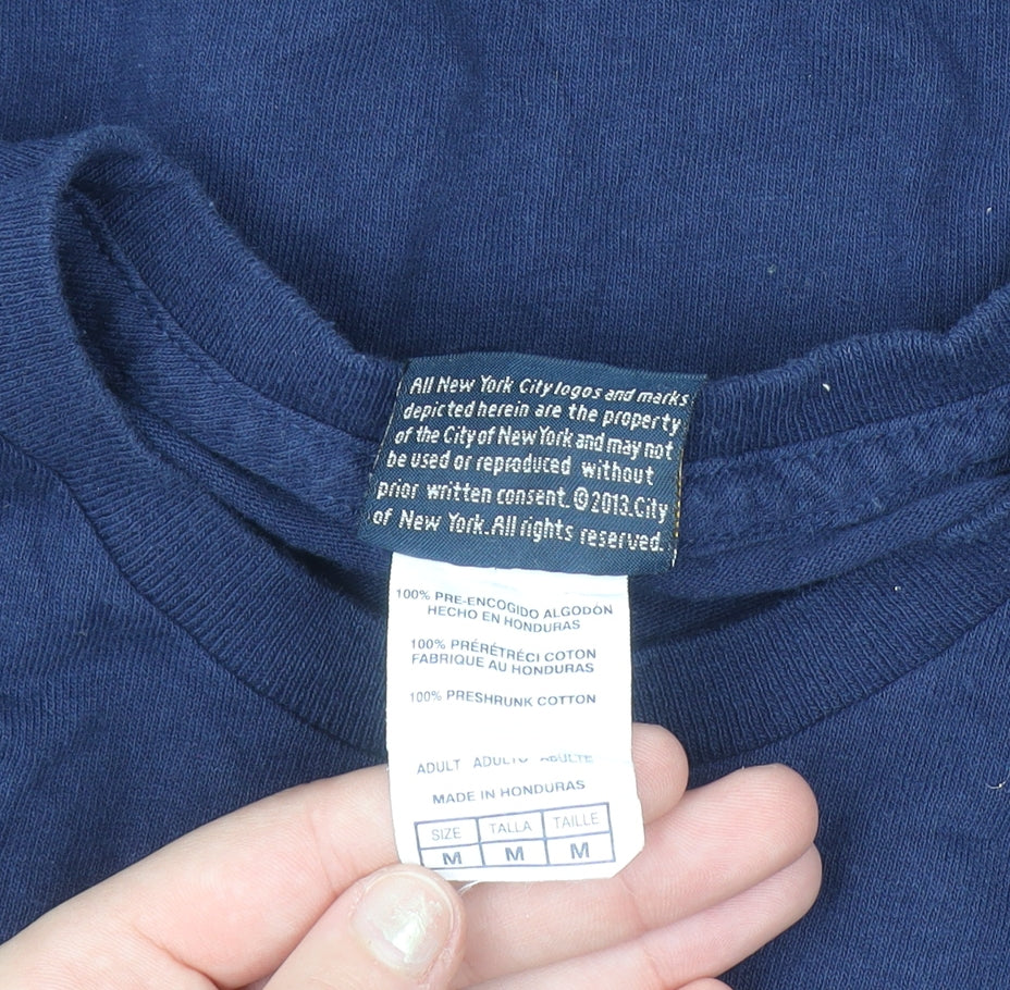 NYPD Unisex Blue Short Sleeve Basic Cotton T-Shirt M