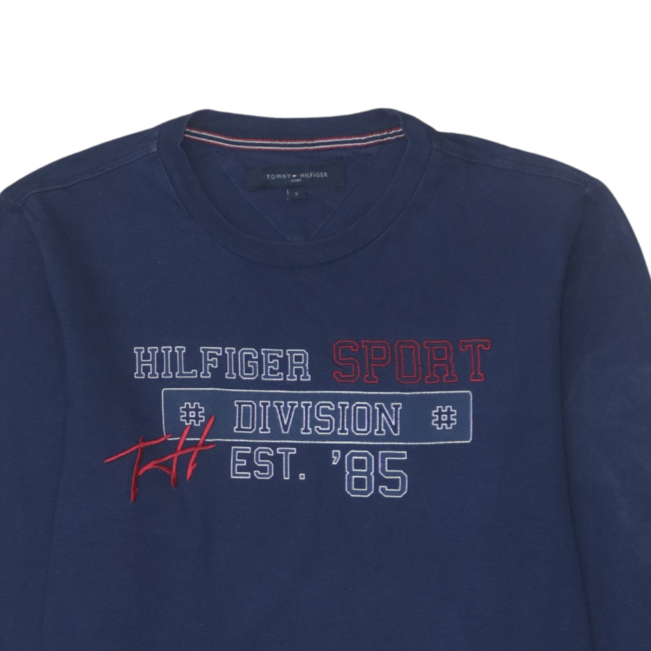 Tommy Hilfiger Men’s Blue Long Sleeve Sport Graphic T-Shirt Size S